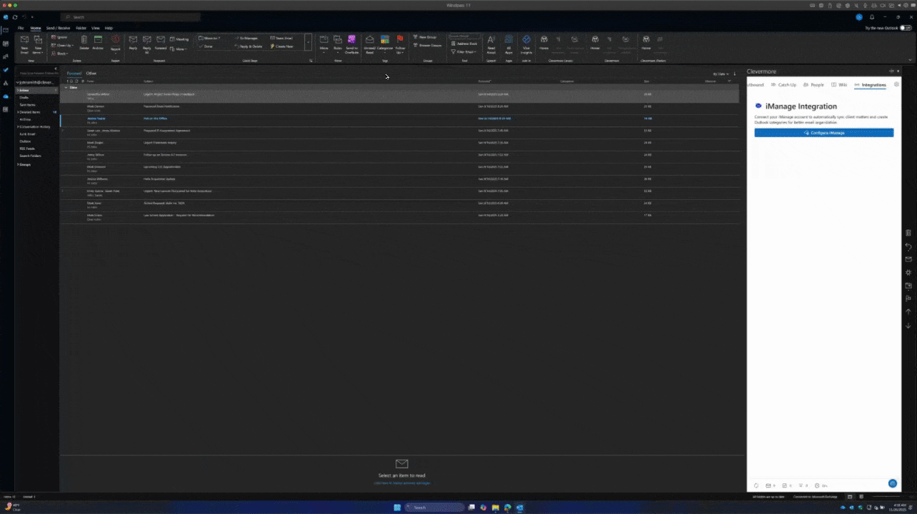 iManage configuration demo